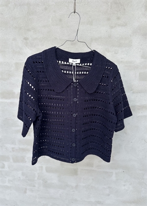 Smilla bluse Navy Boii Studios 
